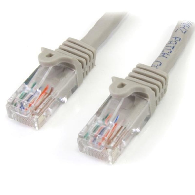 Image of StarTech.com Cavo di rete CAT 5e - Cavo Patch Ethernet RJ45 UTP Grigio da 1m antigroviglio