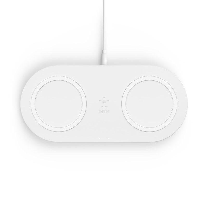 Cargador inalámbrico Belkin BoostCharge Dual 10W Blanco