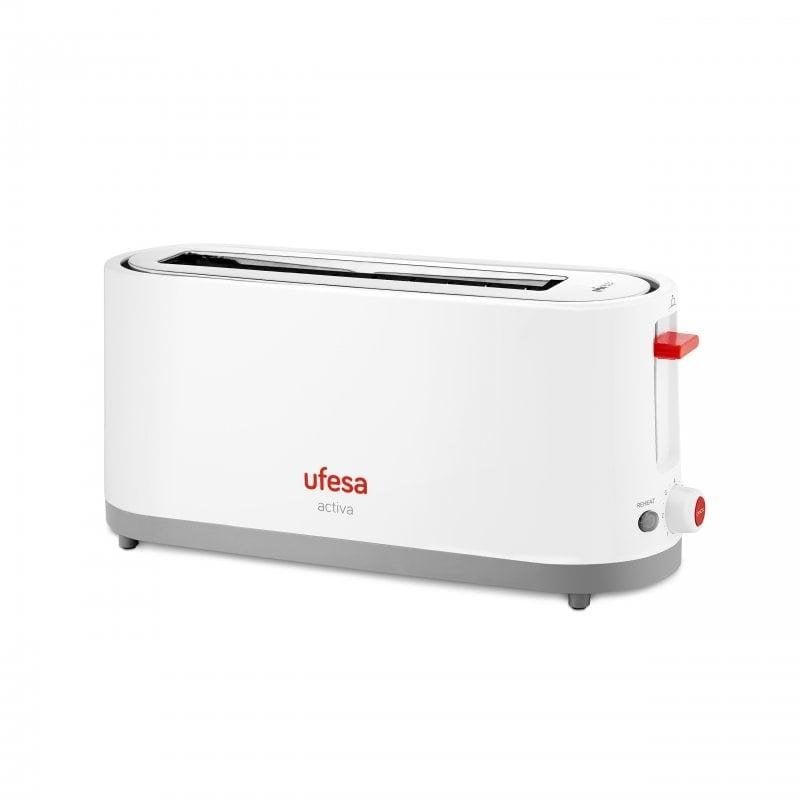Torradeira Ufesa TT7365 1 Ranhura Comprida 900 W 7 Níveis Descongelação Vermelha e Branca