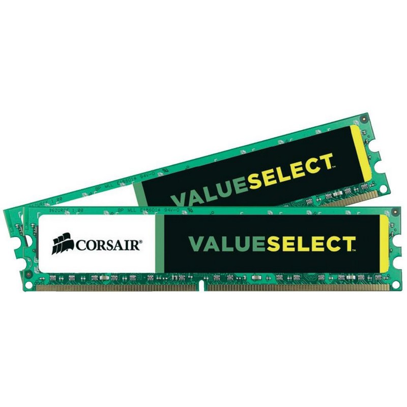 Barrette Mémoire RAM Corsair Value Select 512MB DDR 400MHz CL2.5 - 1x512MB