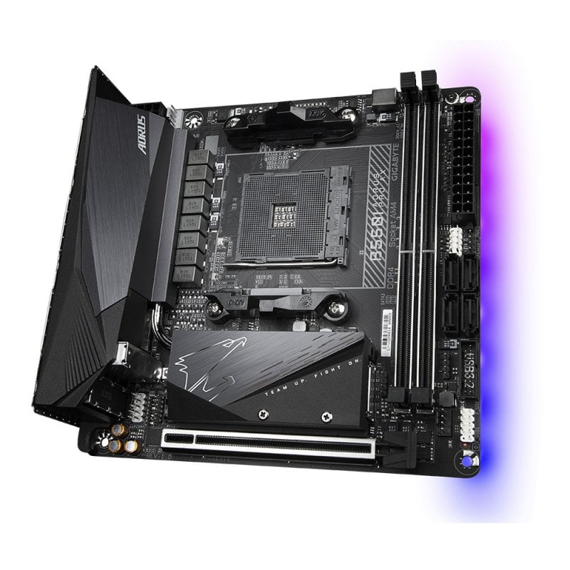 A*a様 動作未確認GIGABYTE B550I AORUS PRO AX DD Gigabyte B550I AORUS PRO AX - Carte mère - Rue du Commerce