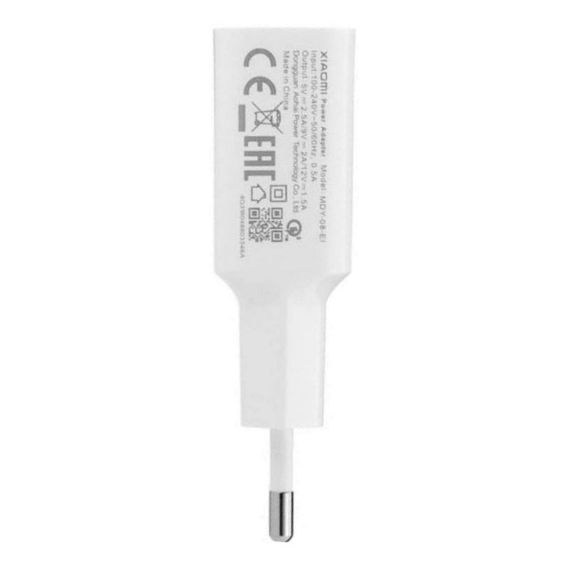 Cargador USB Original Xiaomi 08 EI 18W Adaptador De La UE USB 3,0 5v 9v 12v  Tipo C Cable De Datos Para Mi 5 6 8 9 Redmi Note 7 8 Pro