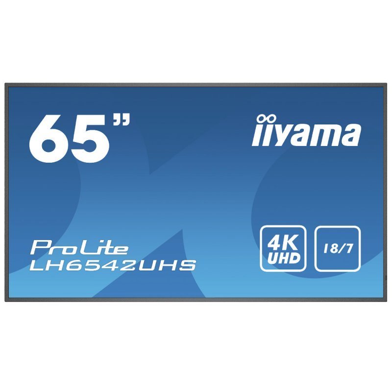Monitor iiyama ProLite LH6542UHS-B1 64.5" Pantalla de Señalización Digital Profesional IPS 4K Ultra HD