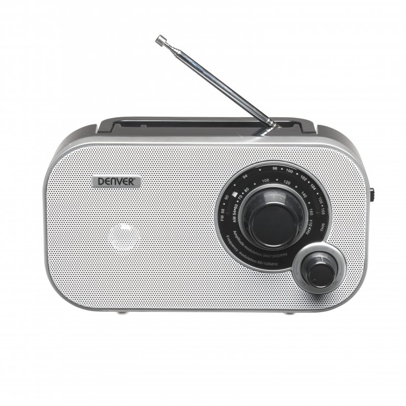 Denver TR54 Radio Analógica AM/FM Blanca