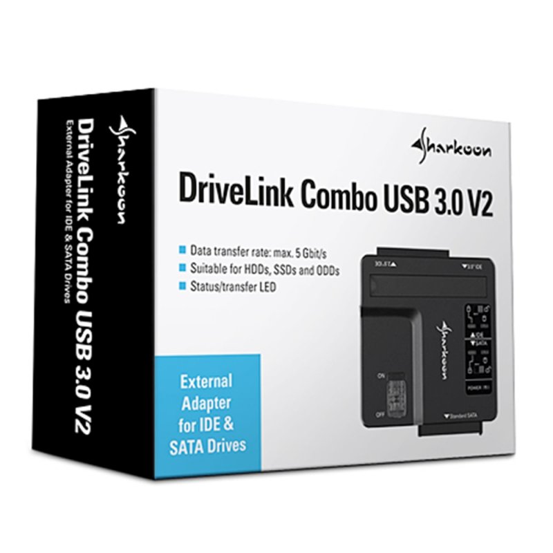 Sharkoon DriveLink Combo USB 3.0 v2 Docking Station