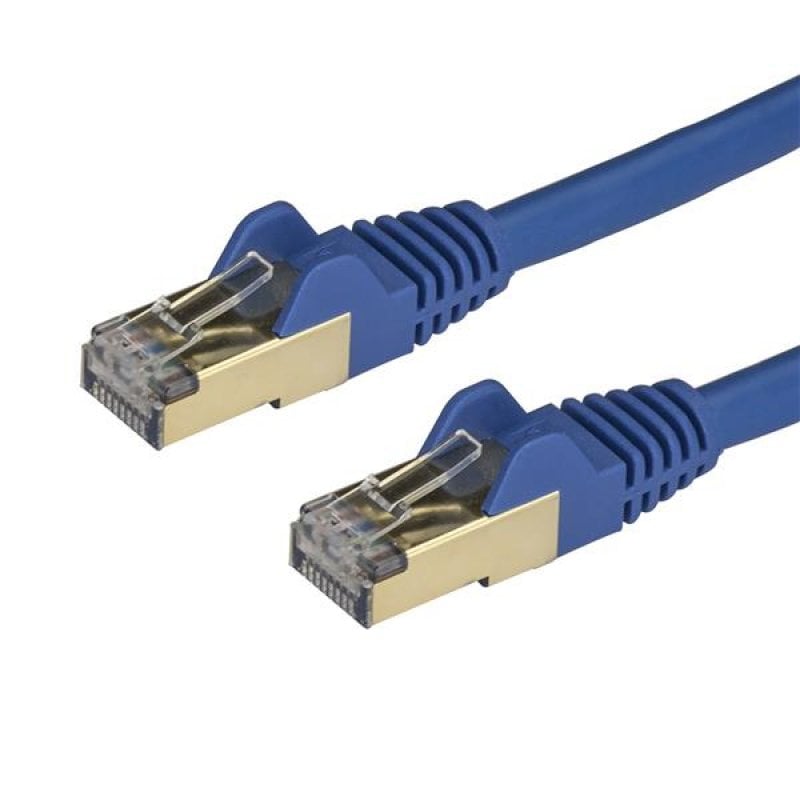 Image of StarTech.com Cavo patch CAT6a da 1,5 m - Schermato (STP) - Filo di rame al 100% - Connettore antistrappo - Blu