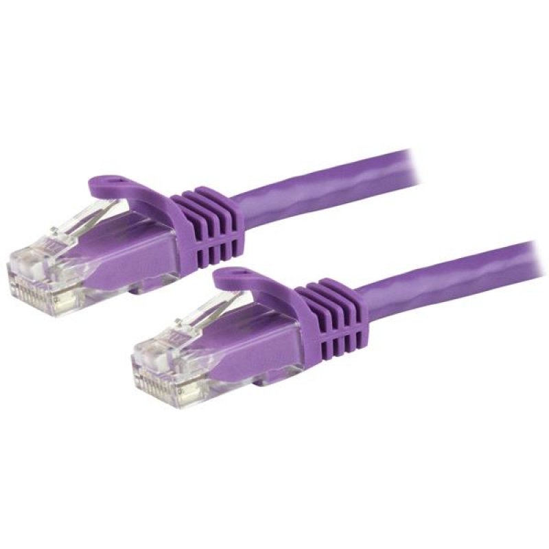 Image of StarTech.com Cavo patch CAT6 1,5 m - Filo di rame al 100% - Connettore antistrappo - Viola