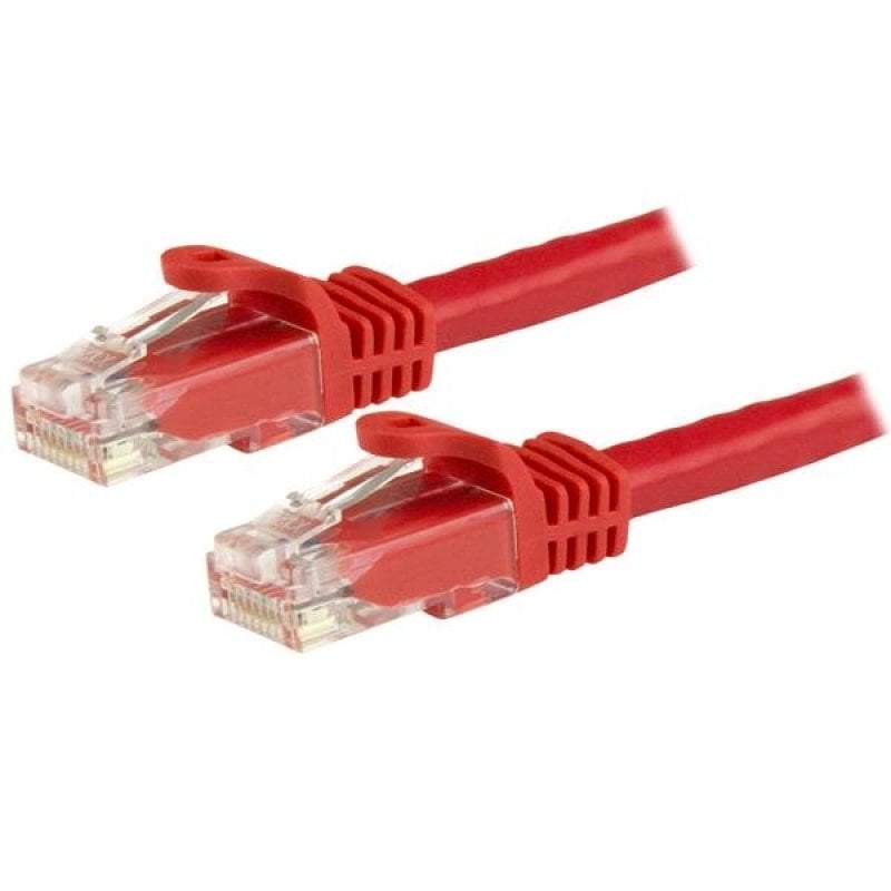 Image of StarTech.com Cavo patch CAT6 da 7,5 m - Filo di rame al 100% - Connettore antistrappo - Rosso