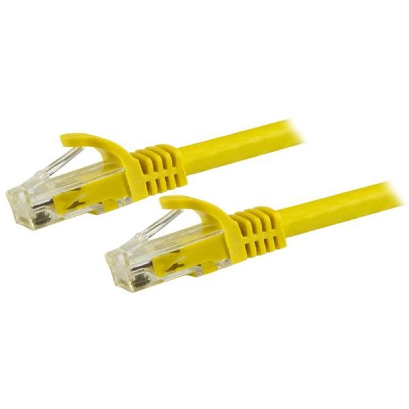 Image of StarTech.com Cavo patch CAT6 da 7,5 m - Filo di rame al 100% - Connettore antistrappo - Giallo