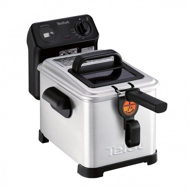 Friggitrice Tefal FR516070 Filtra Pro Premium Eco 4L 2400W Finestra Inox
