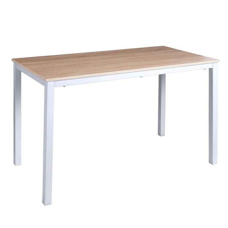 Mesa Estrum 120x60cm Madera/Blanco