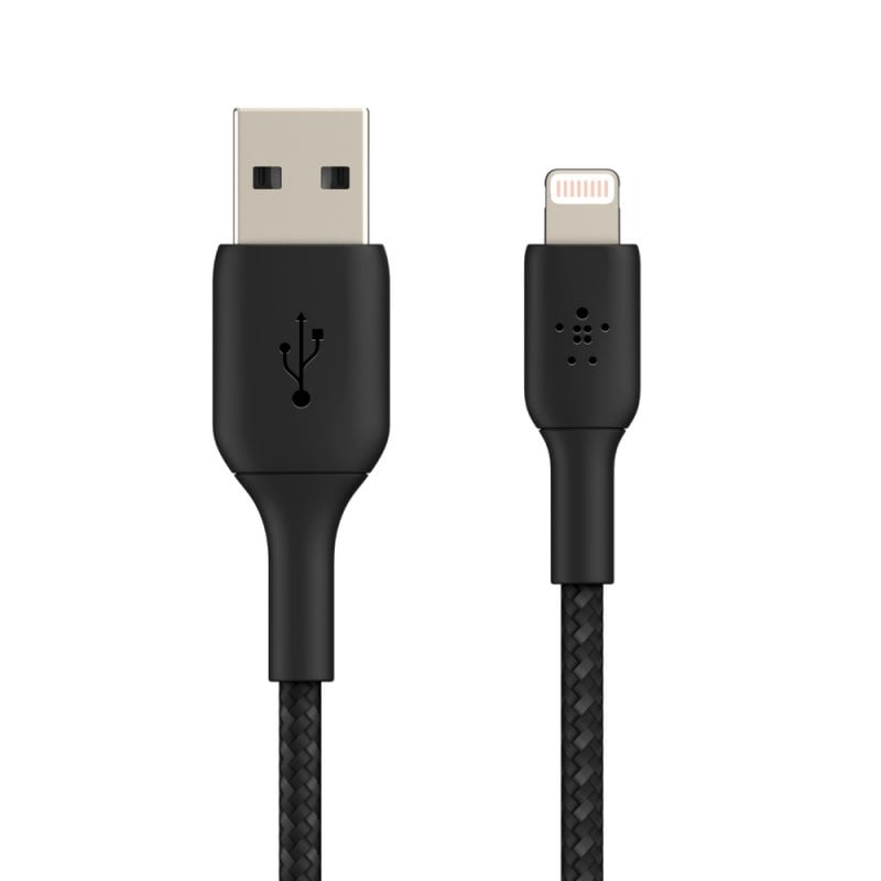 Image of Cavo Belkin Boost Charge da Lightning a USB-A intrecciato da 1 m Nero