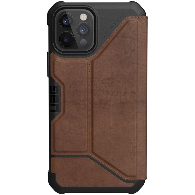 UAG Metropolis LTHR ARMR BROWN Funda Marrón para iPhone 12/12 Pro