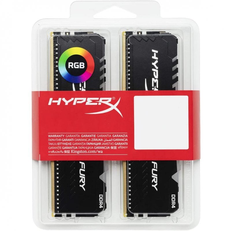 Kingston HyperX Fury RGB DDR4 3600Mhz 32GB 2x16GB CL17