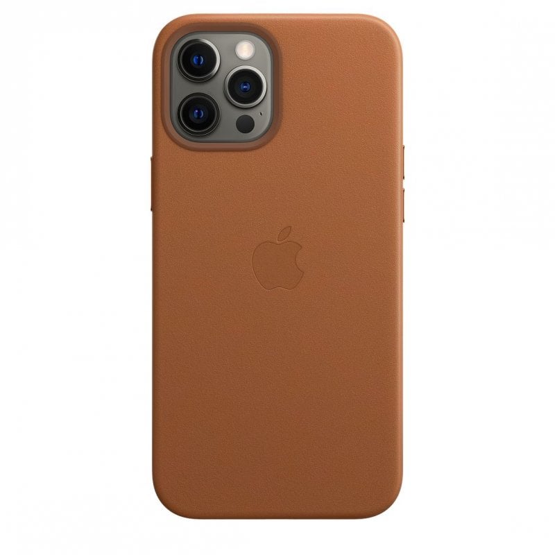 Image of Custodia Apple MagSafe in pelle marrone per iPhone 12 Pro Max cod079