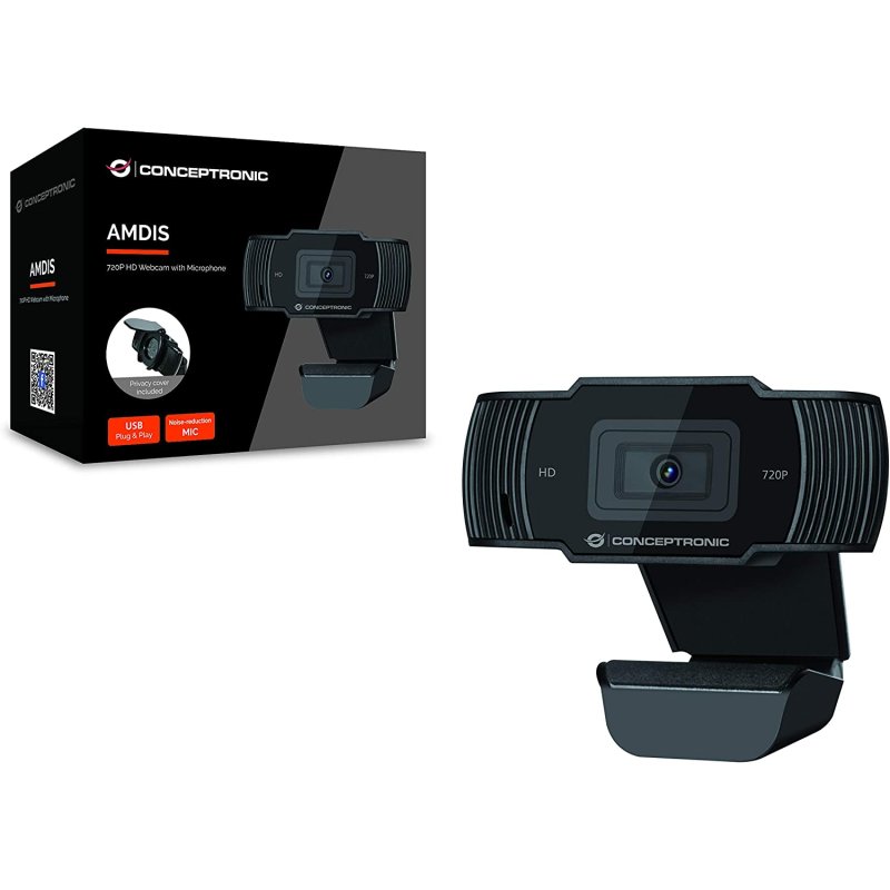 Conceptronic Webcam AMDIS 1080P Full Win11/10 Webcam+Micr