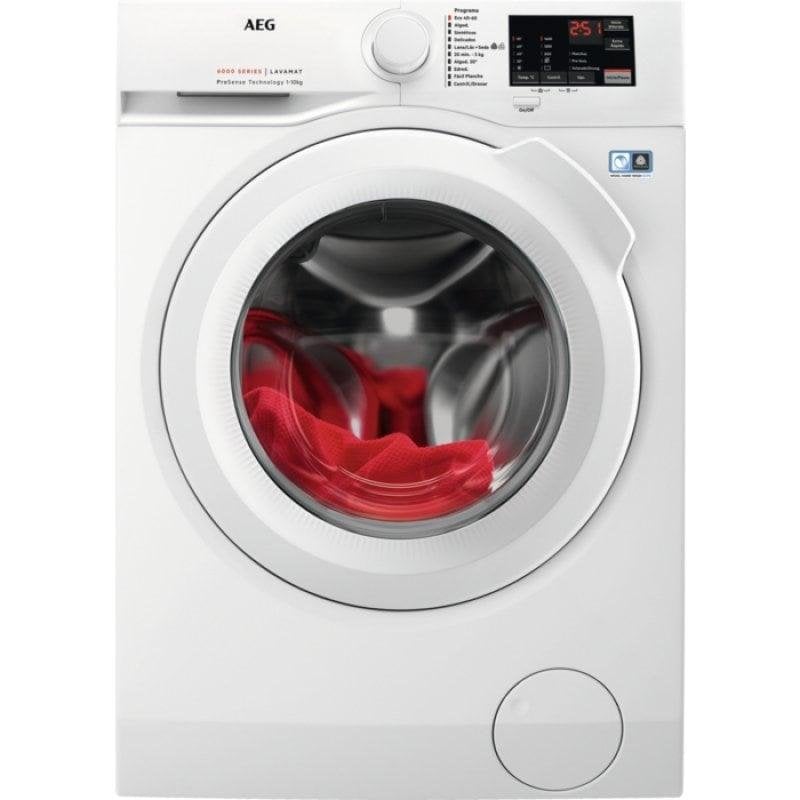 Máquina de Lavar Roupa AEG Série 6000 L6FBI147P Carga Frontal 10 kg ProSense Branca