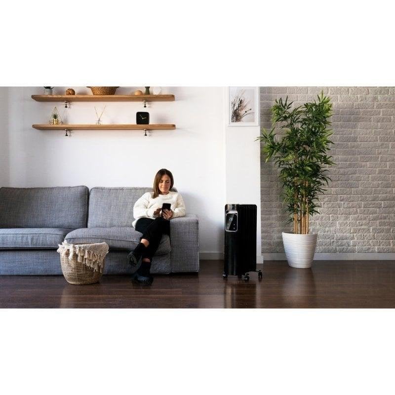 Radiateur à Huile Cecotec ReadyWarm 7000 – 1500 W, Wi-Fi, écran Tactile – Chauffage 15 M², 3 Modes