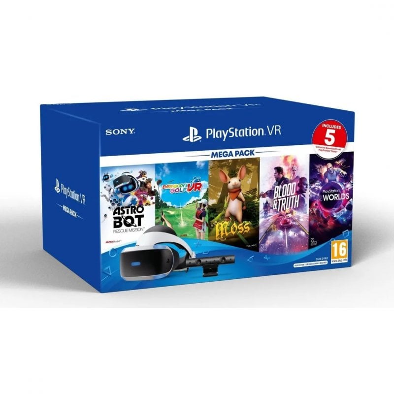 Sony PlayStation VR MegaPack Gafas PS VR + PS Camera + 5 Juegos VR