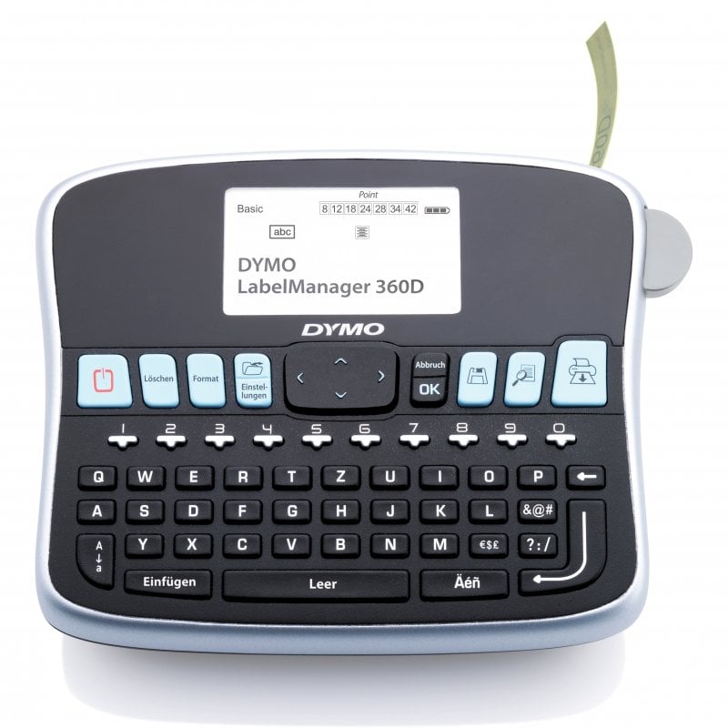 Image of DYMO LabelManager 360D stampante per etichette (CD) Trasferimento termico 180 x 180 DPI 12 mm/s Cablato D1 QWERTY