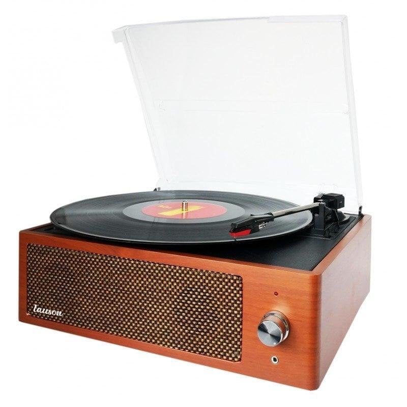 Tocadiscos Lauson XN092 5W RMS Bluetooth Riemenaandrijving Vinyl Aux Notenhout