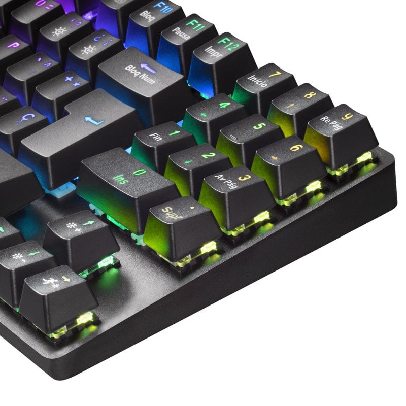 Teclado mecânico com switches vermelhos azuis, teclado de alumínio RGB  retroiluminado de 104 teclas teclado usb com fio usb para jogos e  digitação