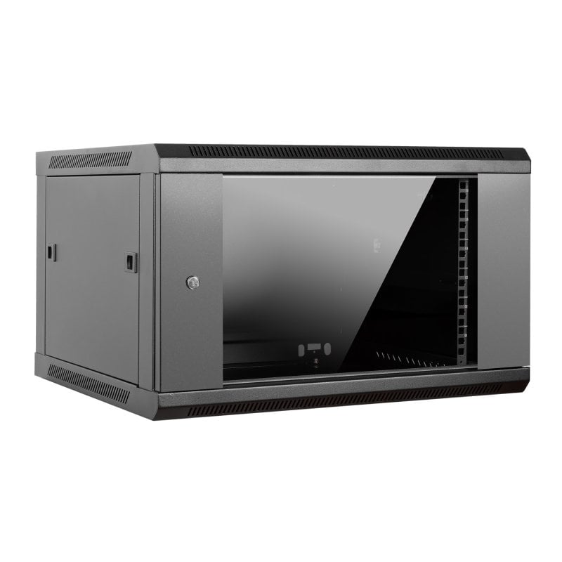 Aiten Data Armario Rack Mural 19" 6U 600 x 600 x 370 mm Montado Sin Accesorios