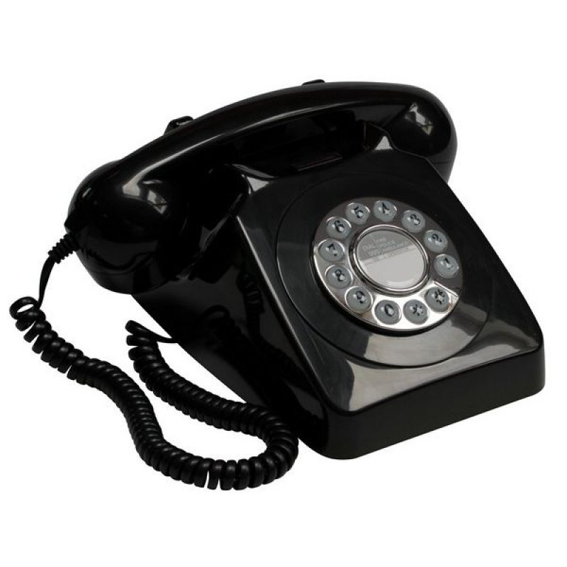 Image of Telefono fisso retrò GPO 746 nero