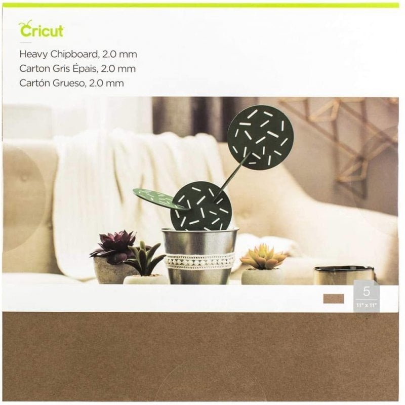 Cricut Pack de 5 Cartones Gruesos 28 x 28 cm