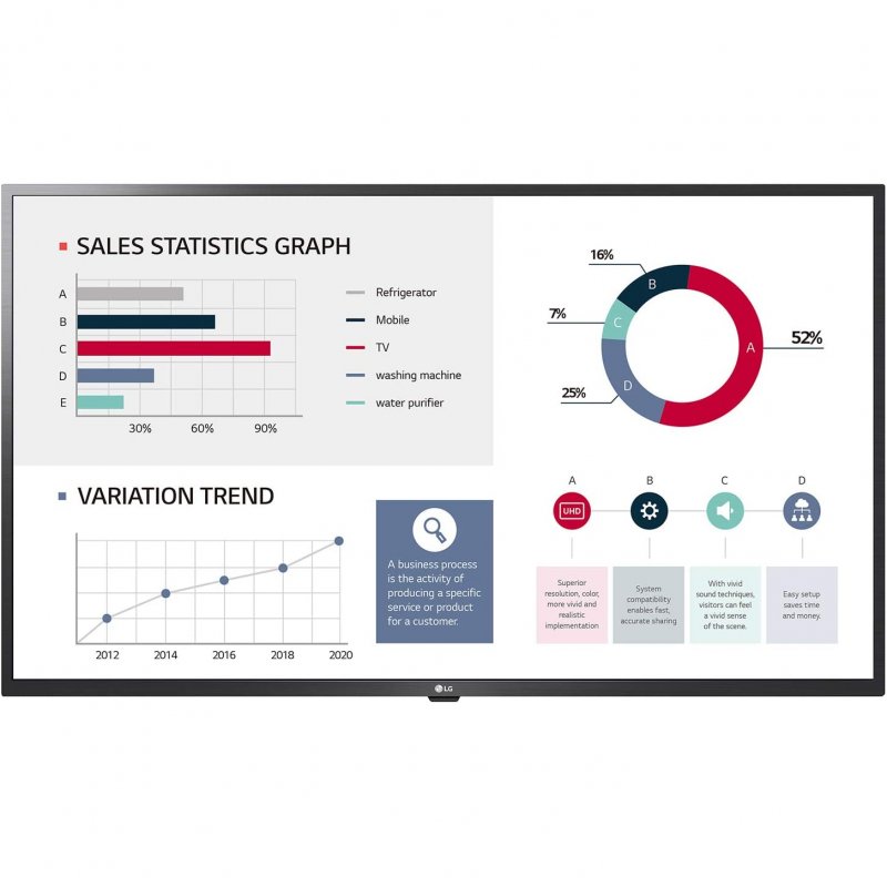 Monitor LG 65UL3G-B 65" Pantalla de Señalización Digital IPS 4K UltraHD