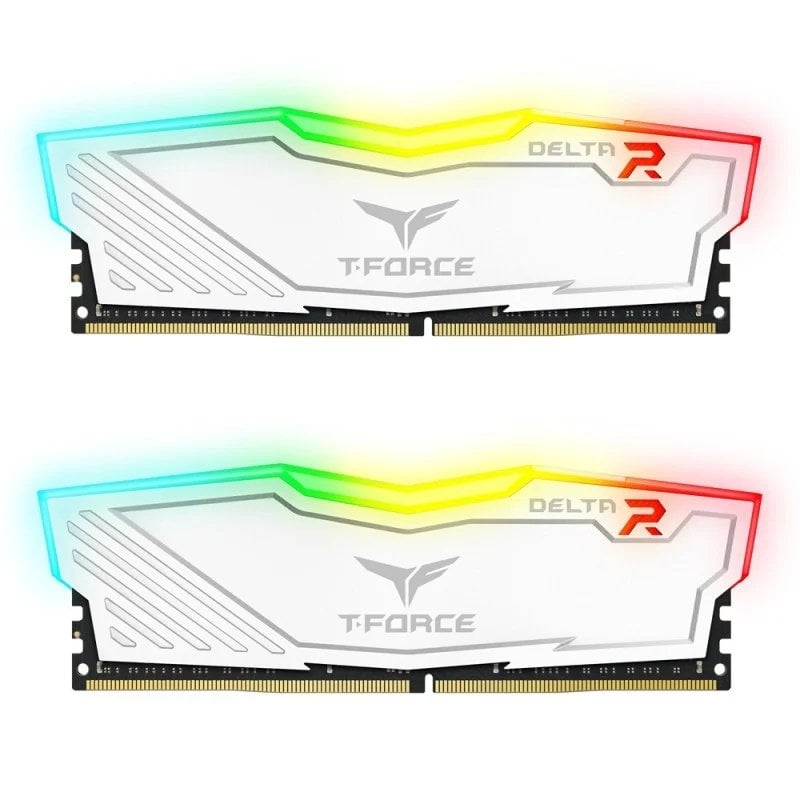 Image of Team Group Delta RGB DDR4 3200 PC4-25600 32 GB 2x16 GB CL16 Bianco