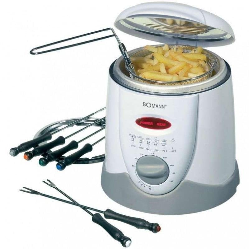 Friteuse Bomann FFR 1290 CB 1L 900W Compact Thermostaat Fondue