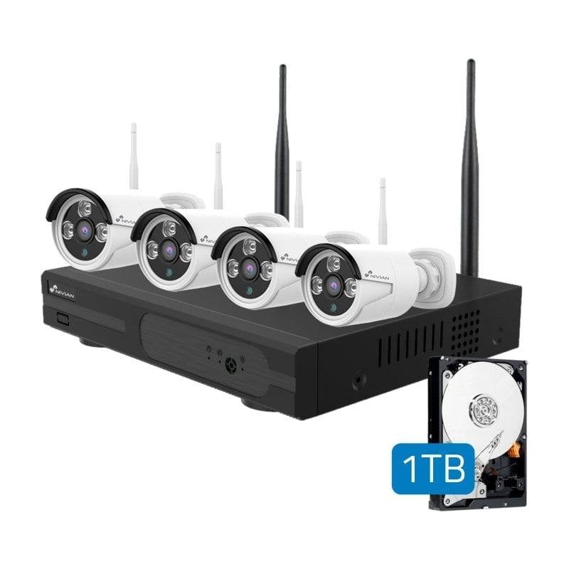 Nivian NV-KIT830W-4CAM Kit de vidéosurveillance 8 canaux 1 To