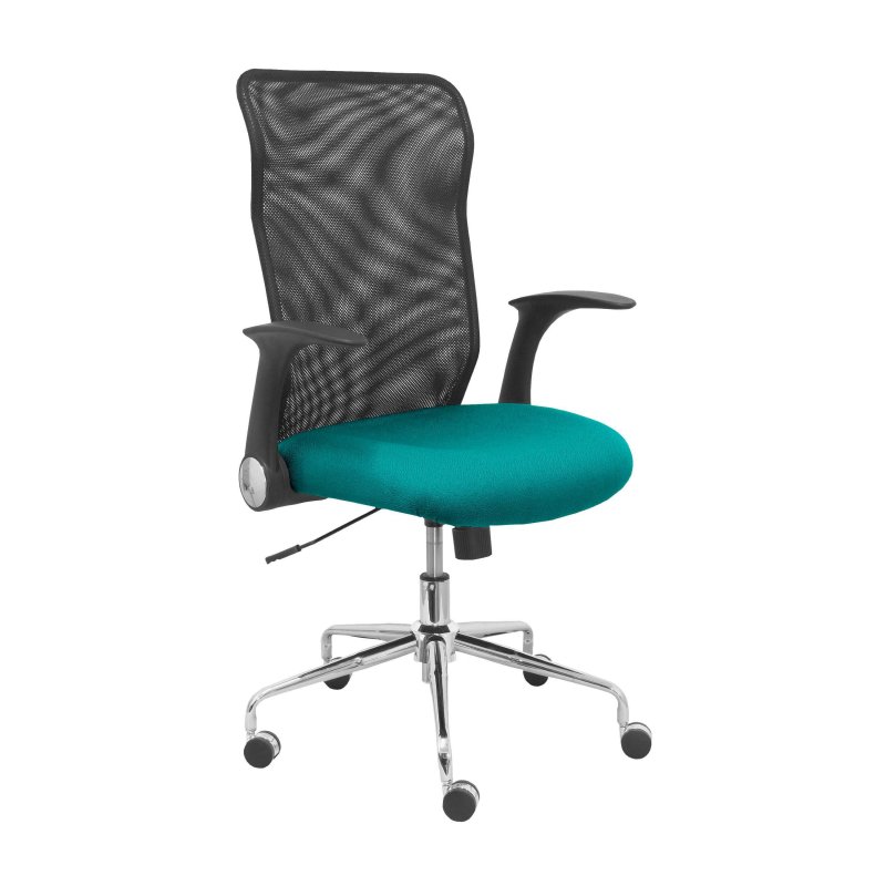 Comprar en oferta Piqueras y Crespo Minaya respaldo malla negro asiento bali verde claro