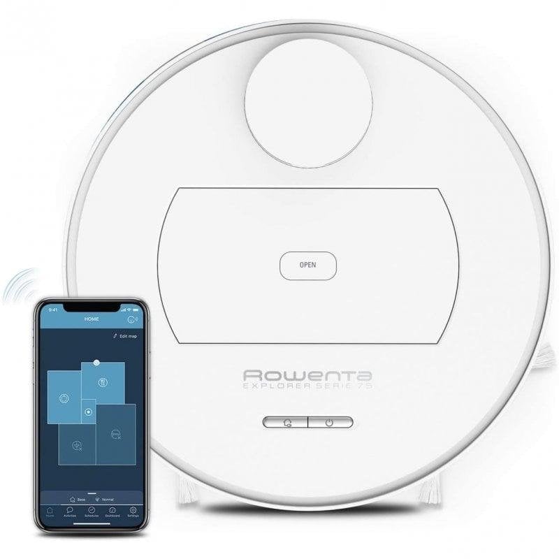 Robot Aspirapolvere e Lavapavimenti Rowenta X-plorer Serie 75 RR7647WH Navigazione Laser 2.700 Pa Controlli Vocali Robot Aspirapolvere e Lavapavimenti Rowenta X-plorer Serie 75 RR7647WH Navigazione Laser 2.700 Pa Controlli Vocali