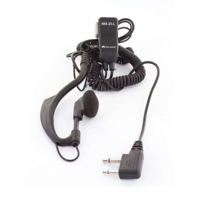 Midland MA24-L PRO - Microfono Con VOX/PTT Per Ricetrasmettitori, Design Ergonomico!