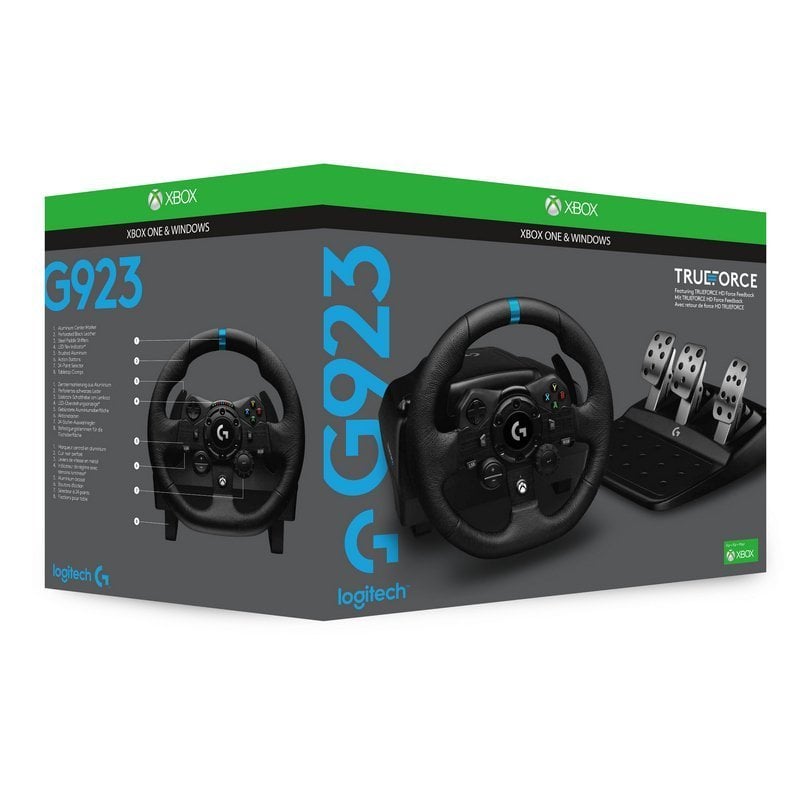 Logitech G920 Driving Force Racing Wheel for Xbox One and Windows - Black  (New in Non-Retail Packaging) 