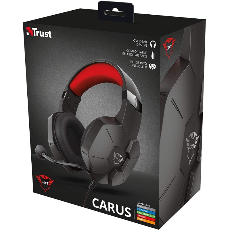Trust GXT 323 Carus Auriculares Gaming Negros PcComponentes