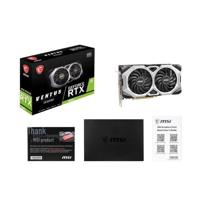 TARJETA DE VIDEO GIGABYTE GEFORCE RTX 2060 D6 / 6GB / GDDR6 NVIDIA (GV-N2060D6-6GD) 192 BIT