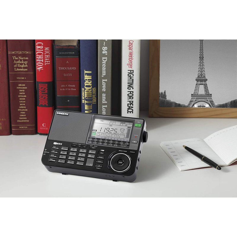 Sangean ATS909X Radio Portátil con Alarma Negro