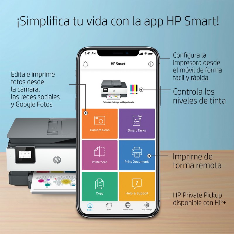 HP OfficeJet 8012e Impresora Multifunción Wifi + 6 Meses de Impresión  Instant Ink con HP+ | PcComponentes.com