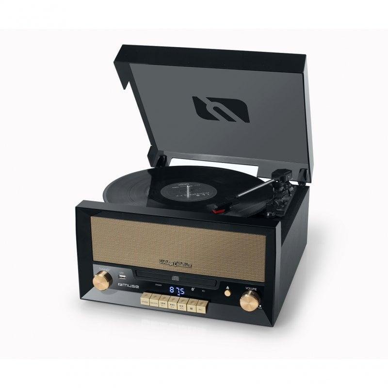 Micro Système CD MUSE MT-110B – Platine Vinyle, Bluetooth, Lecteur CD, Radio FM - vue 7
