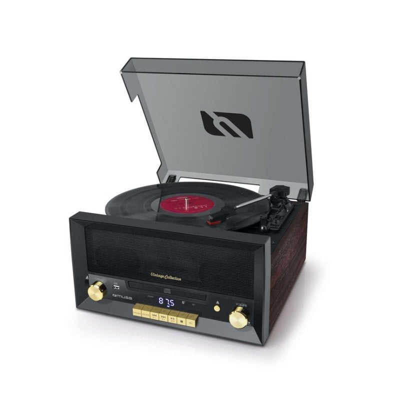 Platine vinyle Muse MT-112 W 20 W Bluetooth courroie CD USB FM bois