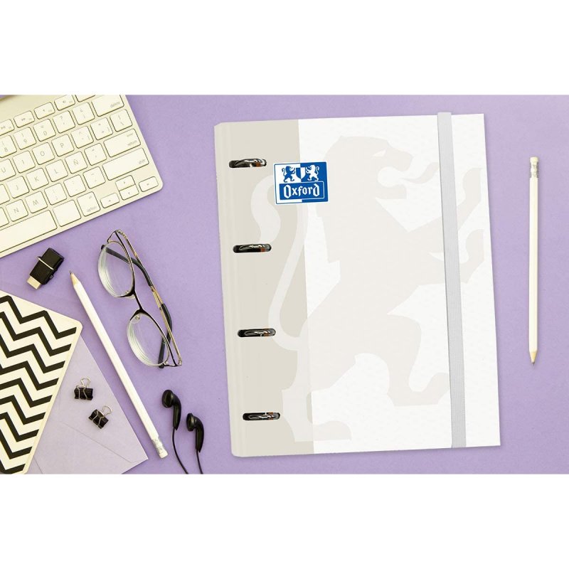 Pack Classeur A4 Grupo Erik - Classeur 4 Anneaux Rigide, 100 Feuilles à Carreaux, 4 Intercalaires Et Une Enveloppe