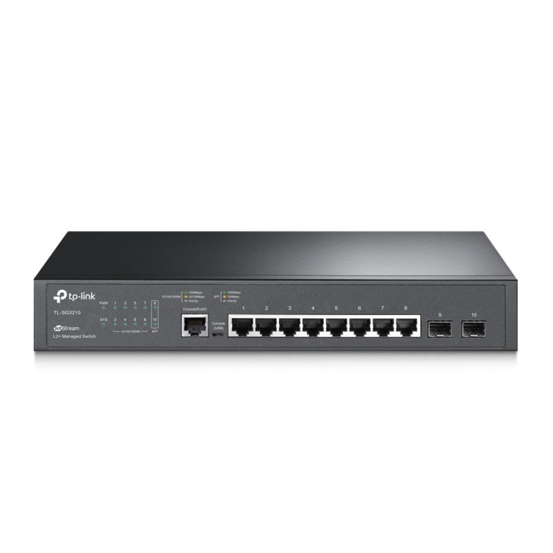 TP-Link TL-SG3210 Switch Gestionado 8 Puertos Gigabit L2 Lite JetStream con 2 slots SFP Slots