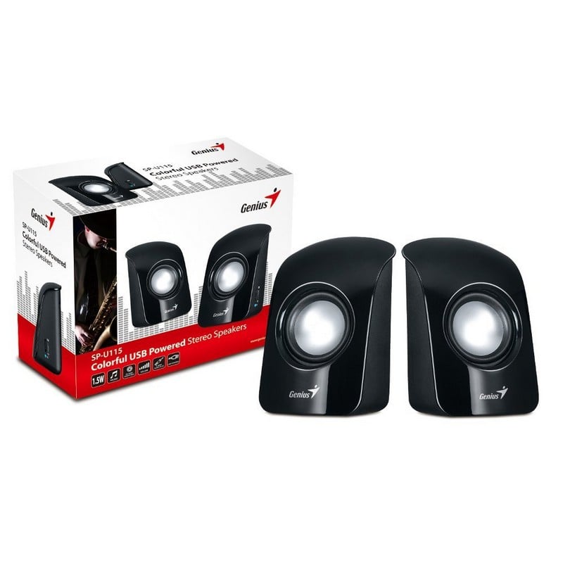 Genius SP-U115 1.5W RMS Negro |PcComponentes