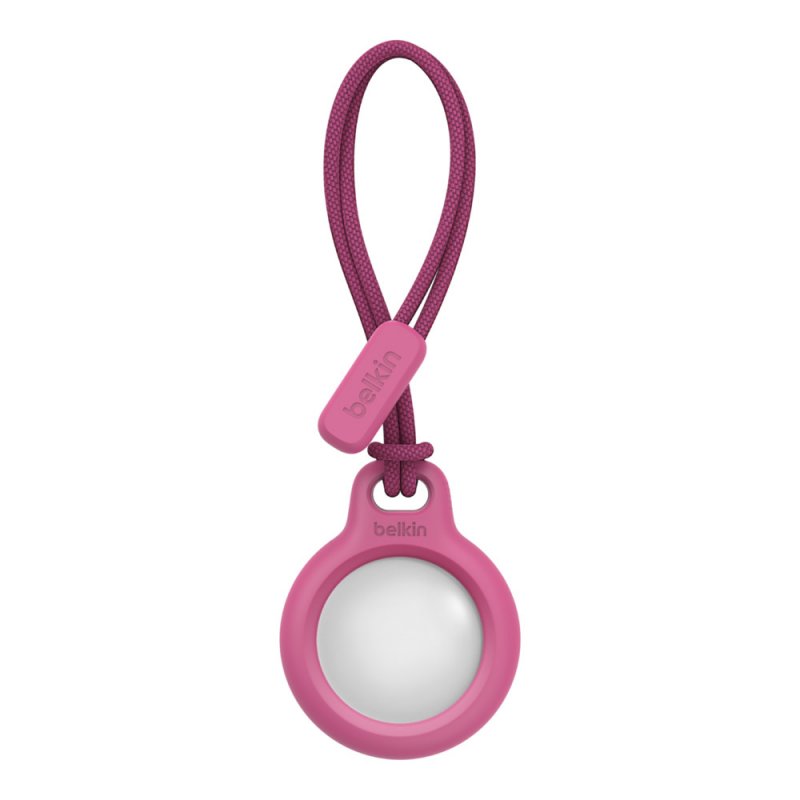 4 Custodie In Silicone Per Airtag 2021, Morbide, Con Anello E Moschettone, Colori: Nero+Bianco+Rosa+Blu