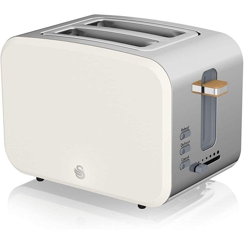 Swan - Grille-pain 2 tranches - Nordic - 900W - Blanc - Image 4
