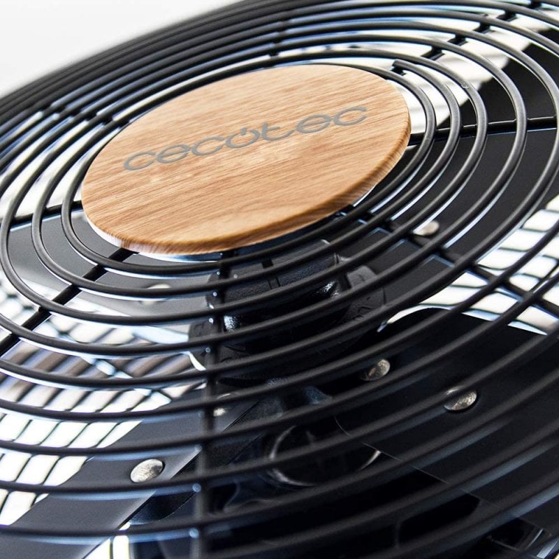 Cecotec Ventilateur De Table Energysilence 560 Wooddesk. 4 Pales Moteur En Cuivre 3 Vitesses Oscillation - vue 2