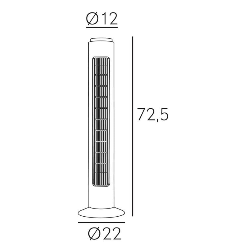 Fabrilamp Mundaka Ventilador Torre 45w Blanco